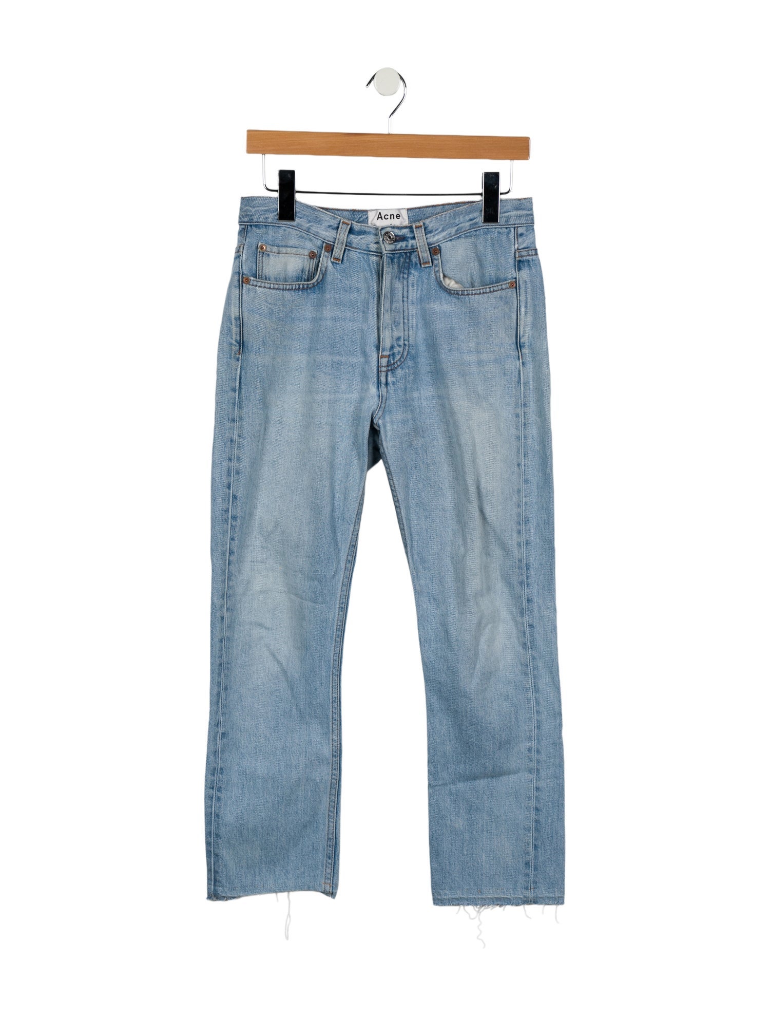 Acne Studios Mid-Rise Straight Leg Jeans